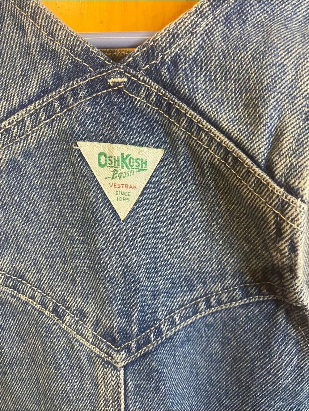 Vintage OshKosh B'gosh Light Blue Denim Short Overalls